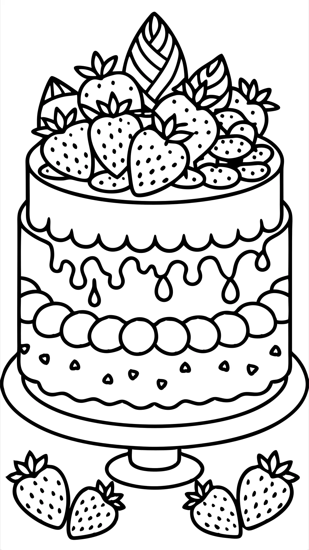 coloriages à imprimatives de shortcake aux fraises